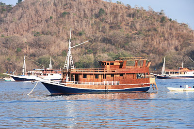 boat komod national park